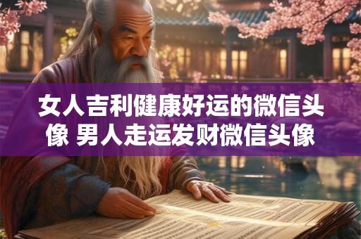 女人吉利健康好运的微信头像 男人走运发财微信头像