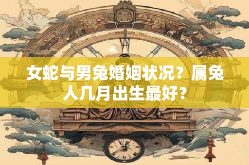 女蛇与男兔婚姻状况？属兔人几月出生最好？