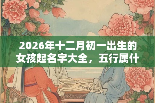 2026年十二月初一出生的女孩起名字大全,五行属什么 2026年十二月初一出生的女孩起名字大全,五行属什么