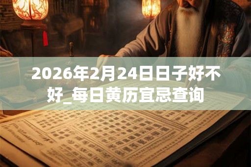 2026年2月24日日子好不好_每日黄历宜忌查询 2026年2月24日日子好不好_每日黄历宜忌查询