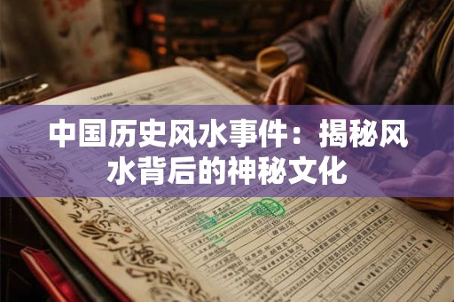 中国历史风水事件：揭秘风水背后的神秘文化