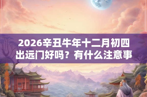2026辛丑牛年十二月初四出远门好吗?有什么注意事项? 2026辛丑牛年十二月初四出远门好吗?有什么注意事项?