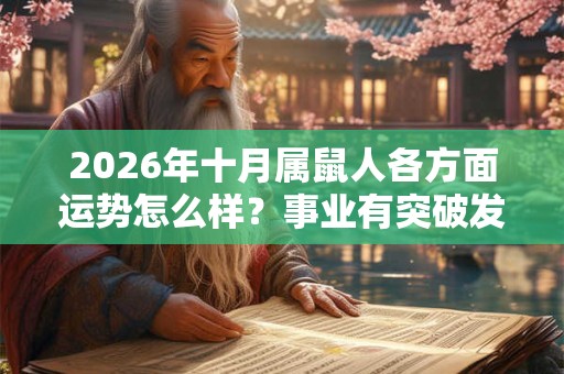 2026年十月属鼠人各方面运势怎么样?事业有突破发展 2026年十月属鼠人各方面运势怎么样?事业有突破发展