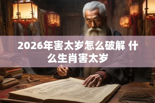 2026年害太岁怎么破解 什么生肖害太岁