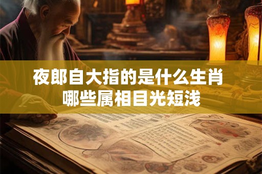 夜郎自大指的是什么生肖 哪些属相目光短浅