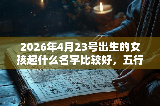 2026年4月23号出生的女孩起什么名字比较好，五行属什么