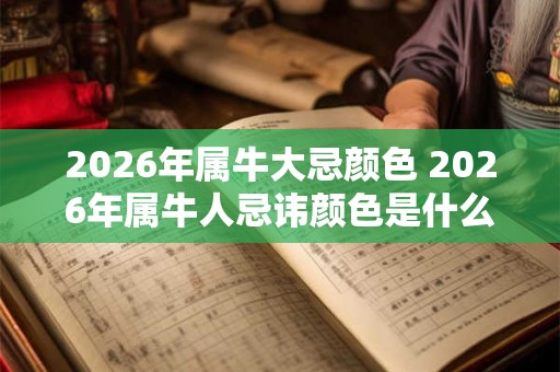 2026年属牛大忌颜色 2026年属牛人忌讳颜色是什么