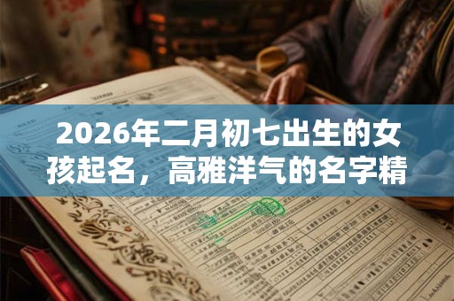 2026年二月初七出生的女孩起名,高雅洋气的名字精选 2026年二月初七出生的女孩起名,高雅洋气的名字精选