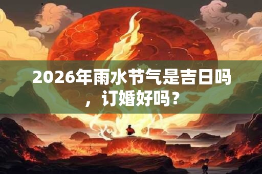 2026年雨水节气是吉日吗，订婚好吗？
