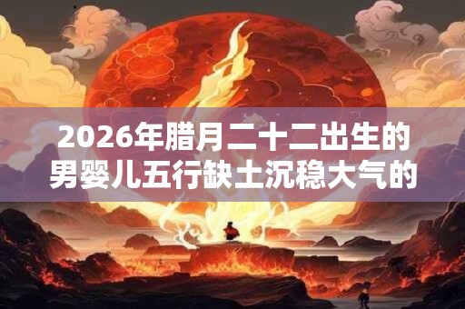 2026年腊月二十二出生的男婴儿五行缺土沉稳大气的名字