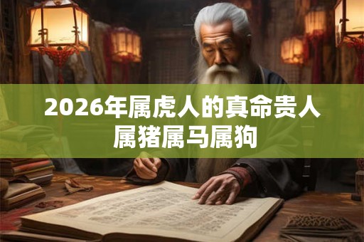 2026年属虎人的真命贵人 属猪属马属狗