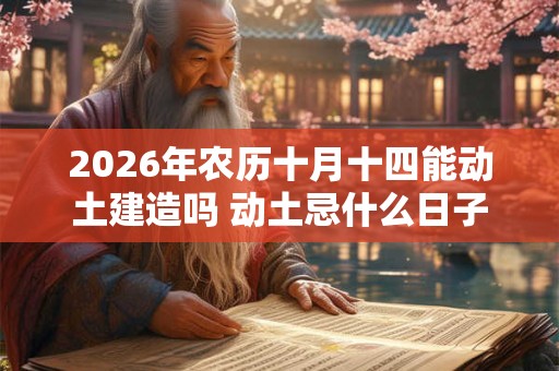 2026年农历十月十四能动土建造吗 动土忌什么日子