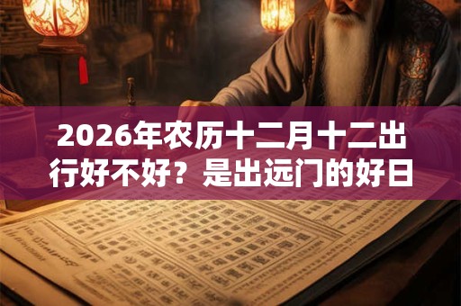 2026年农历十二月十二出行好不好？是出远门的好日子吗？