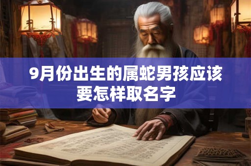 9月份出生的属蛇男孩应该要怎样取名字 9月份出生的属蛇男孩应该要怎样取名字