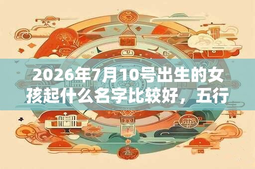 2026年7月10号出生的女孩起什么名字比较好，五行属什么