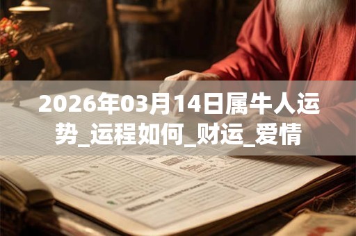 2026年03月14日属牛人运势_运程如何_财运_爱情