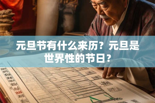 元旦节有什么来历？元旦是世界性的节日？