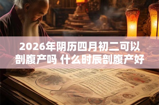 2026年阴历四月初二可以剖腹产吗 什么时辰剖腹产好 2026年阴历四月初二可以剖腹产吗 什么时辰剖腹产好