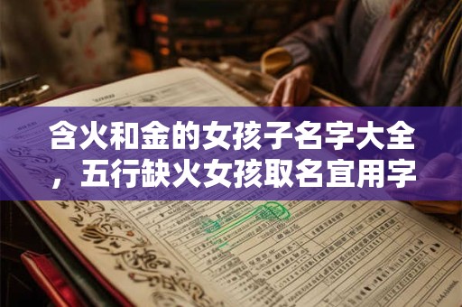 含火和金的女孩子名字大全，五行缺火女孩取名宜用字