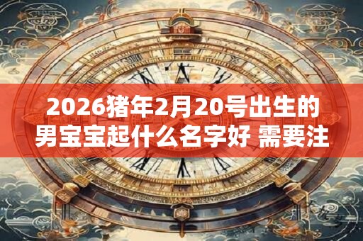 2026猪年2月20号出生的男宝宝起什么名字好 需要注意什么