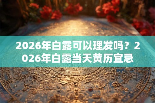 2026年白露可以理发吗？2026年白露当天黄历宜忌