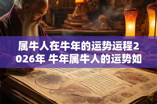 属牛人在牛年的运势运程2026年 牛年属牛人的运势如何