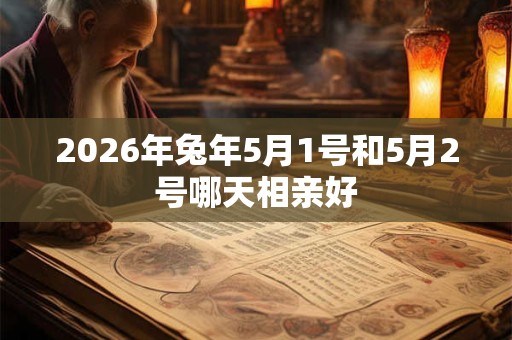 2026年兔年5月1号和5月2号哪天相亲好 2026年兔年5月1号和5月2号哪天相亲好