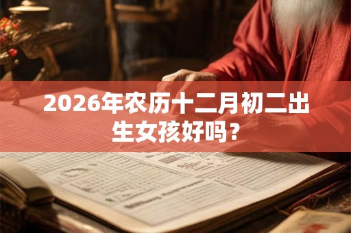 2026年农历十二月初二出生女孩好吗？
