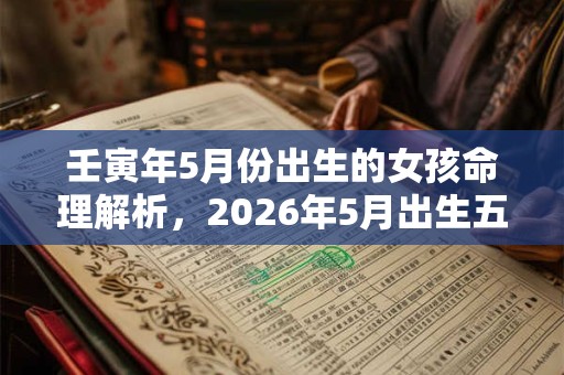 壬寅年5月份出生的女孩命理解析,2026年5月出生五行八字 壬寅年5月份出生的女孩命理解析,2026年5月出生五行八字