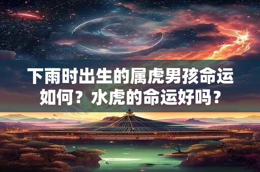 下雨时出生的属虎男孩命运如何？水虎的命运好吗？