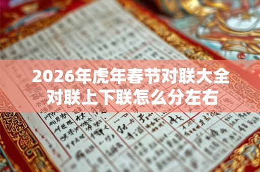 2026年虎年春节对联大全 对联上下联怎么分左右 2026年虎年春节对联大全 对联上下联怎么分左右