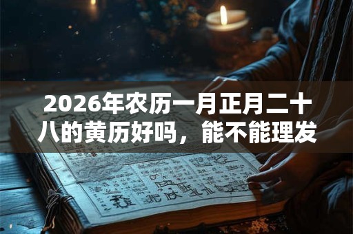 2026年农历一月正月二十八的黄历好吗，能不能理发？