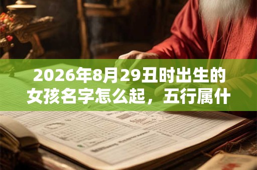 2026年8月29丑时出生的女孩名字怎么起，五行属什么