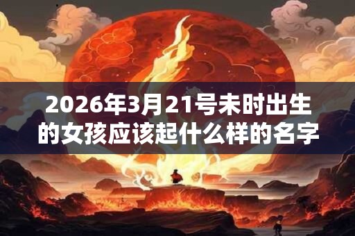 2026年3月21号未时出生的女孩应该起什么样的名字