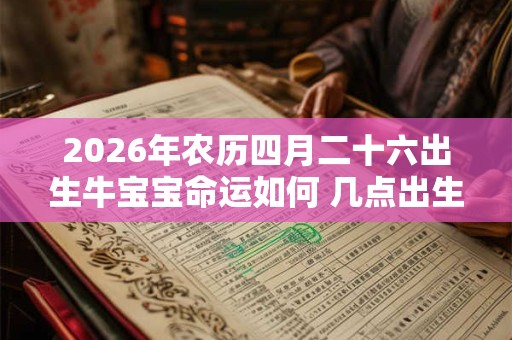 2026年农历四月二十六出生牛宝宝命运如何 几点出生最好