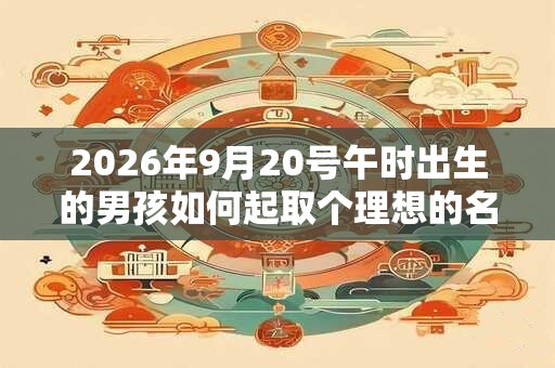 2026年9月20号午时出生的男孩如何起取个理想的名字和五行属性