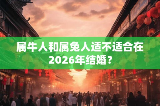 属牛人和属兔人适不适合在2026年结婚？