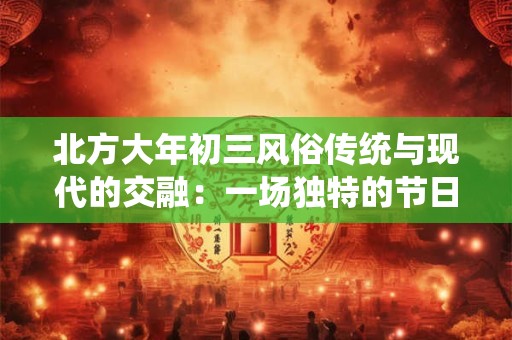 北方大年初三风俗传统与现代的交融：一场独特的节日庆典