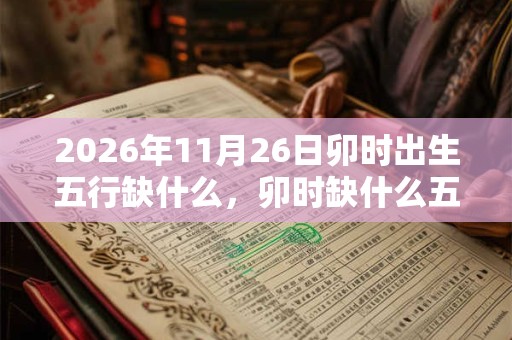 2026年11月26日卯时出生五行缺什么，卯时缺什么五行