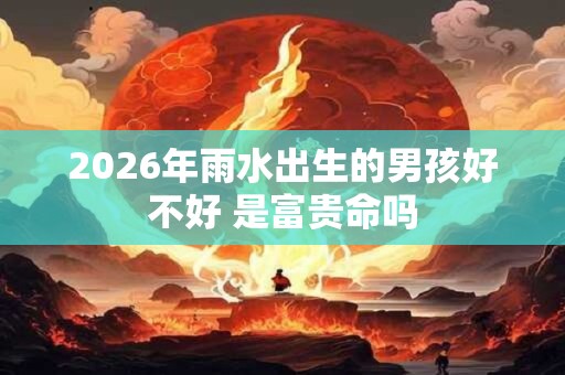 2026年雨水出生的男孩好不好 是富贵命吗