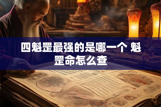 四魁罡最强的是哪一个 魁罡命怎么查