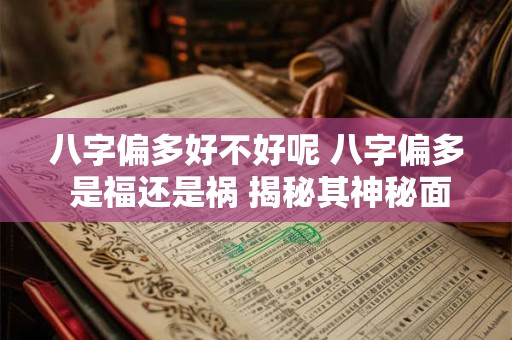 八字偏多好不好呢 八字偏多 是福还是祸 揭秘其神秘面纱! 八字偏多好不好呢 八字偏多 是福还是祸 揭秘其神秘面纱!