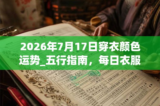 2026年7月17日穿衣颜色运势_五行指南，每日衣服颜色幸运色