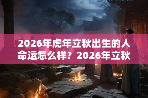 2026年虎年立秋出生的人命运怎么样？2026年立秋出生五行分析