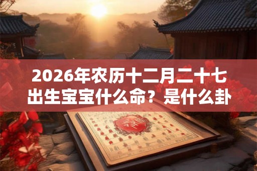 2026年农历十二月二十七出生宝宝什么命？是什么卦象？
