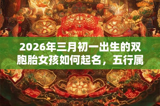 2026年三月初一出生的双胞胎女孩如何起名，五行属什么