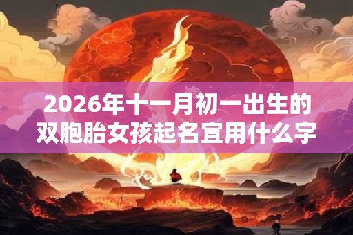 2026年十一月初一出生的双胞胎女孩起名宜用什么字，五行属什么