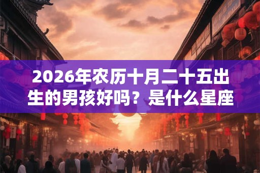 2026年农历十月二十五出生的男孩好吗？是什么星座的？