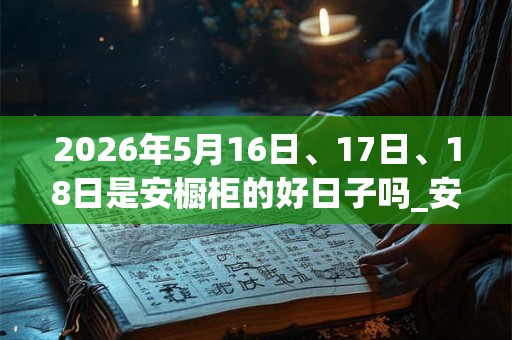 2026年5月16日、17日、18日是安橱柜的好日子吗_安橱柜可以吗