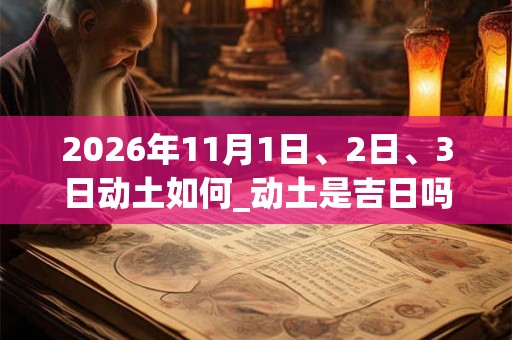 2026年11月1日、2日、3日动土如何_动土是吉日吗